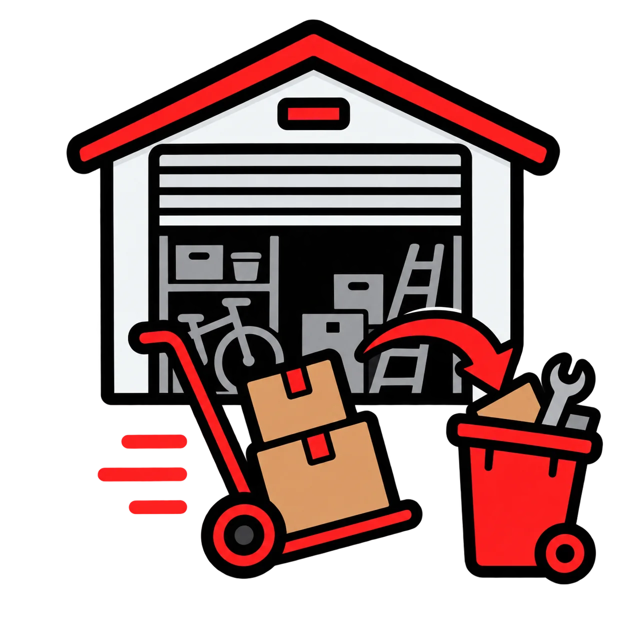Pictogramme débarras garage IDF