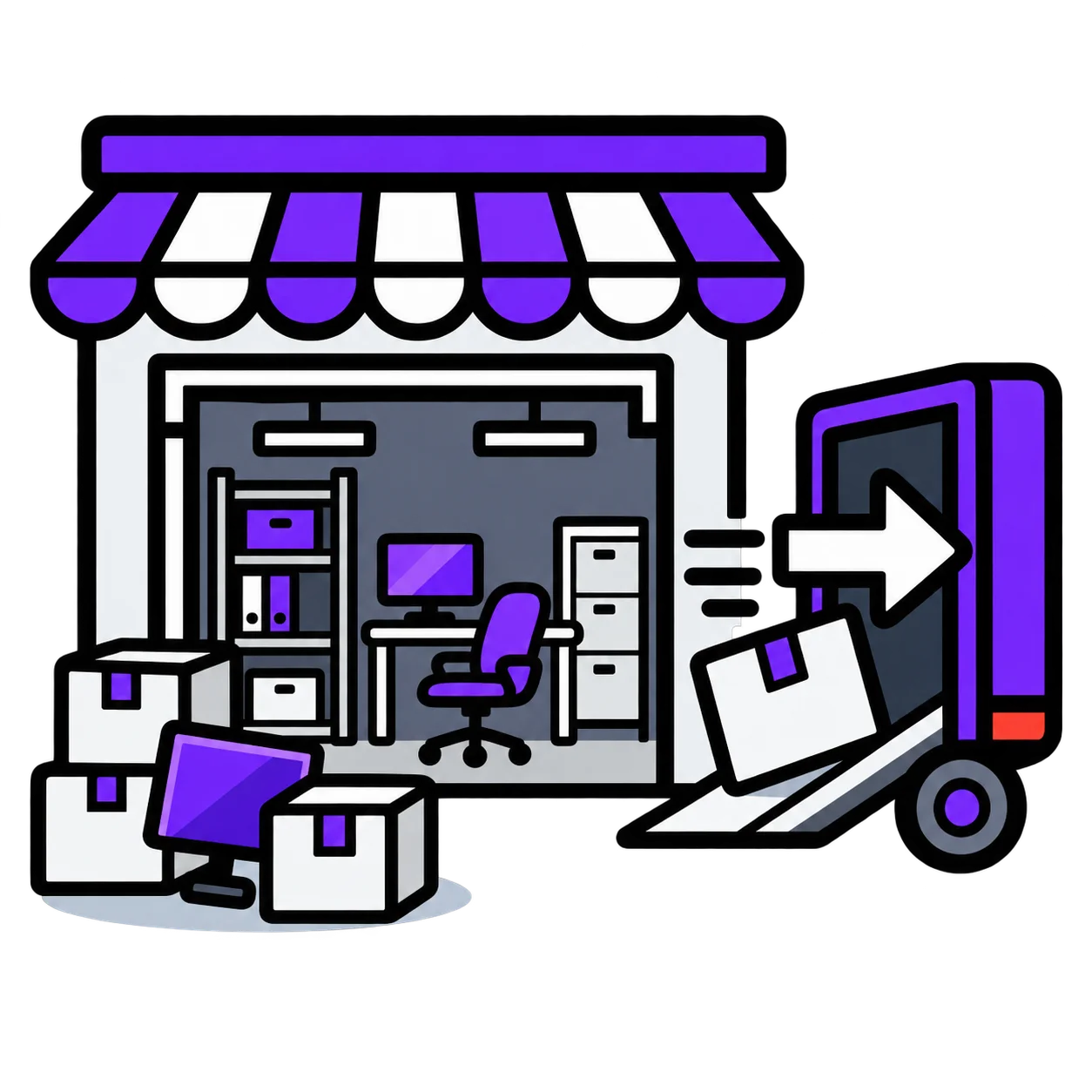 Pictogramme débarras local professionnel IDF