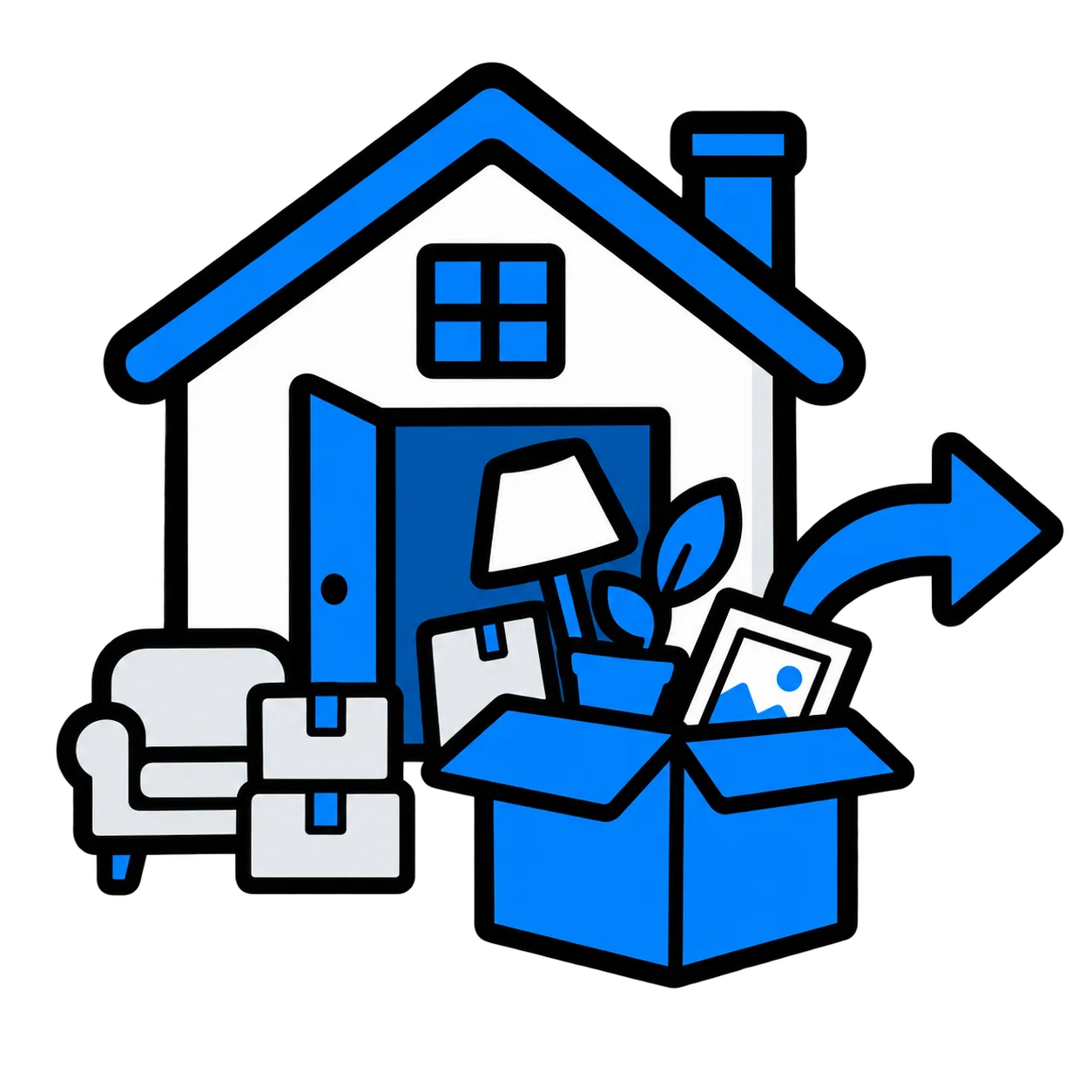 Pictogramme débarras maison IDF